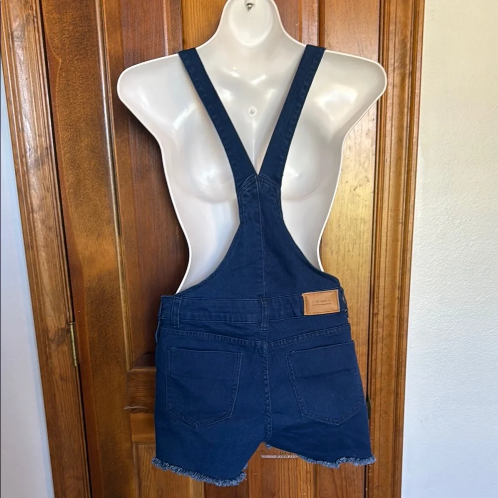 Dark Blue Denim Overalls - Picture 2 of 4